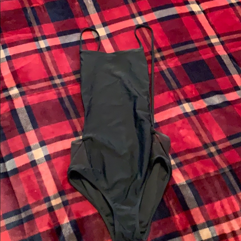Never worn black one piece swim suit